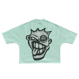 Boxy Fit Shirts Customized Oversize <b>Crewneck</b> T Shirts 100% Cotton Unisex <b>Sweatshirts</b> <b>Men</b> Vintage Crew Neck Cropped <b>Sweatshirt</b> - Product Image 2