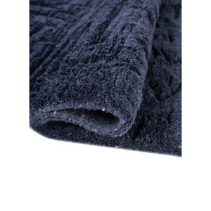 Tapis Aprezo Akar-1019 bleu marine foncé noué à la main en acrylique doux, tissage plat classique 9x12, nettoyage facile, décorations pour salon et maison - Product Image 2