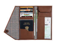 Portefeuille de voyage YWCE en cuir véritable de luxe grande capacité, fait main, avec motifs animaliers, porte-cartes et compartiment à billets pour l'embarquement