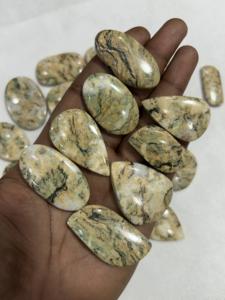 Cabochon en agate de tigre Dendrite naturelle faite à la main de qualité AAA gemmes Trimurti certifiées par des tiers taille personnalisée - Product Image 2