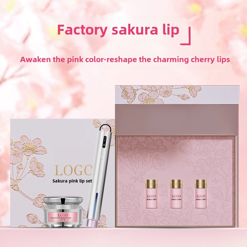 A set of pink lips