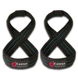 2025 alta calidad profesional gimnasio levantamiento de pesas personalizado pesado figura ocho Correa alta profesional algodón correas de elevación - Product Image 1