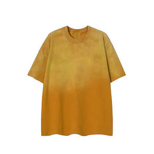 Camisetas Unisex de verano personalizadas cómodas y transpirables de talla grande 100% algodón Jersey lavado ácido hombres camiseta personalizada a bajo precio - Product Image 5