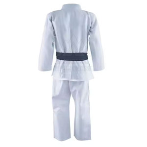 เครื่องแบบ BJJ GI คอตตอน100% น้ำหนักเบาระบายอากาศได้ดีศิลปะการต่อสู้สีพื้น - Product Image 4