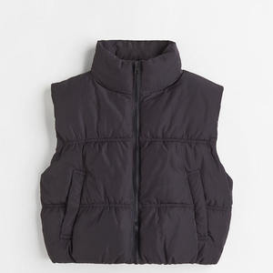 Veste matelassée pour femmes en gros Remplissage en coton Imperméable Coupe-vent Coquille en nylon Longueur régulière Utilisation hivernale Haute qualité Vente chaude - Product Image 2