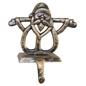 Soporte de calcetín de Navidad duradero Gancho de metal para decoración de vacaciones Construcción de hierro para uso interior de larga duración - Product Image 6