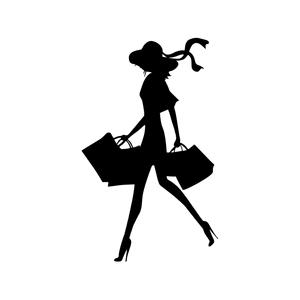 Adesivo della donna dello Shopping auto per moto per Laptop adesivo a parete 30x48 cm