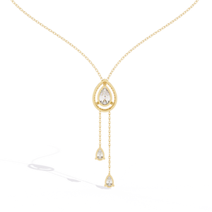 Collier en diamant rond cultivé en laboratoire pour femmes, or 18 carats, 1,81 ct, accessoire de mariage - Product Image 4