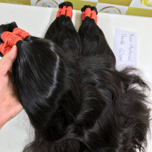 Cheveux Vierges Noirs Vietnamiens Vague Naturelle 60 cm Finition Double Qualité - Product Image 1