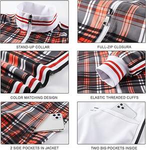 Service OEM, survêtement en coton et polyester avec poche zippée, vente en gros, couleur personnalisée, vêtements de sport, survêtement d'entraînement - Product Image 4