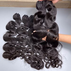 Vietnam vierge Remy cheveux Machine Double trame Invisible chinois cheveux Bundle pour femmes 30 pouces droit Clip-in/Weave - Product Image 2