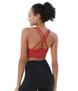 Ensemble de yoga de luxe sur mesure en dentelle solide respirante à taille haute, soutien-gorge et pantalon de mode en polyester de haute qualité pour femmes, deux pièces - Product Image 1