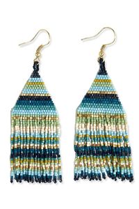 Pendientes colgantes de flecos largos con cuentas de semillas coloridas hechas a mano para mujer, pendientes de cuentas personalizables de nuevo diseño, joyería de moda - Product Image 4