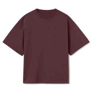 เสื้อยืดผ้าฝ้าย/ใยไผ่ 200gsm พิมพ์ลายตามสั่ง โลโก้ตามสั่ง คุณภาพสูง ย้อมสีพื้น สำหรับผู้ชาย ลายสก็อต ผ้าถัก - Product Image 1