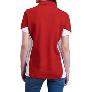 เสื้อสเวตเตอร์ผู้หญิงน้ำหนักเบา ระบายอากาศได้ดี แขนสั้น ตัดสี พร้อมปักโลโก้ตามสั่ง - Product Image 3