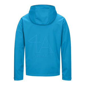 แจ็กเก็ตมีปลอกนิ่มแขนยาวสำหรับผู้ชายสีพื้นและไซส์พิเศษบริการ OEM - Product Image 2