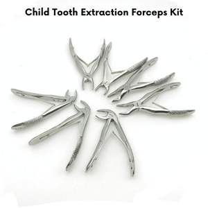 Juego de Fórceps para Extracción Dental Infantil Debonairii, 7 Piezas, Fórceps Dentales Manuales de Acero Inoxidable, Agarre Ergonómico, 1 Fórceps Quirúrgico Dental - Product Image 3