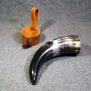 Cuerno Vikingo para Beber Hecho a Mano con Ágata, Diseño de Animal y Ángel, Pulido Natural, Apto para Alimentos, Ecológico, Proveedor de la India - Product Image 1