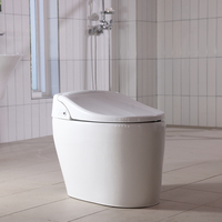TREVI ALB-R14605 Siège de toilette intelligent tout-en-un pour le soin de la constipation, ouverture/fermeture douce, température de l'eau réglable, pour femmes