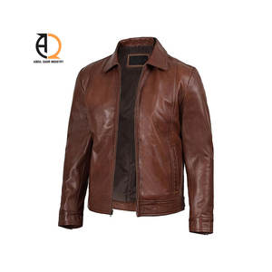 Chaqueta Universitaria Vintage de Cuero Genuino para Hombre, Ropa Casual de Exterior, Transpirable, Logotipo Tejido Frontal de Alta Calidad - Product Image 3