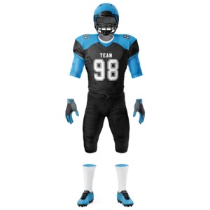 Uniformes de football américain personnalisés en gros matériau durable et respirant avec logos et couleurs personnalisés pour équipe sportive - Product Image 3