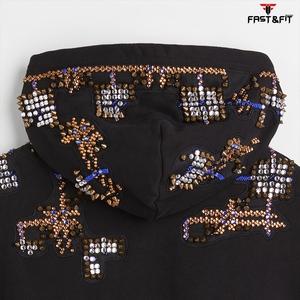 เสื้อฮู้ดดี้สำหรับผู้ชายเสื้อฮู้ดดี้สเวตเตอร์ผ้าฝ้าย100% ออกแบบโลโก้ได้ตามต้องการ - Product Image 4