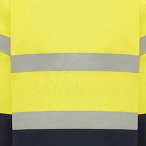 เสื้อไฮ VIS สำหรับผู้ใหญ่เสื้อทำงานแห้งเร็วระบายอากาศได้ดีขนาดปรับแต่งได้ - Product Image 4