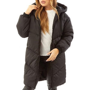Respirant grande taille femmes noir longue surdimensionné fourrure à capuche fermeture éclair hiver Parka respirant grande taille femmes Parka veste - Product Image 1