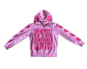 Sweats à capuche en coton personnalisés Streetwear Winter Puff Print Zip up Sweats à capuche unisexes surdimensionnés Design tendance - Product Image 3