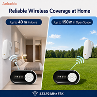 Alarme d'énurésie sans fil Anicebb, sans WiFi, sans application, sans cloud, avec 3 modes d'alerte pour la surveillance à domicile et les programmes de vente au détail
