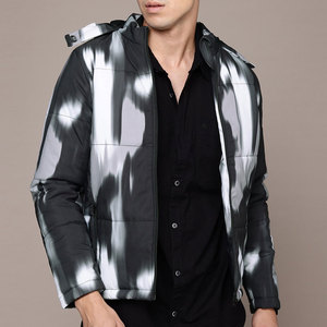 Precio barato de alta calidad para exteriores, chaqueta acolchada, nuevo estilo, diseño único, chaqueta de burbujas con estampado de estilo con cremallera - Product Image 1