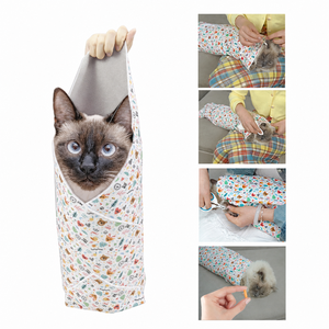 Self Adhesive Polyester Cat <b>Nail</b> Trim <b>Wrap</b> 70x70cm Anti Scratch Grooming Care Custom Printing - Product Image 2