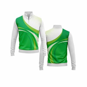 Personalizado de alta calidad de moda Fit Quarter Zip Jacket Hombres Mujeres Ropa deportiva para jóvenes Jersey de equipo de secado rápido - Product Image 2
