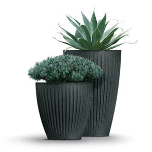 Maceta Redonda Latia MIDL 60x58 Antracita - Product Image 2