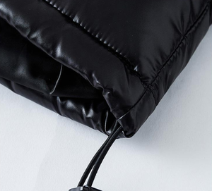 Cálido brillante burbuja abrigos manga larga sólido cremallera bolsillo corto puffer chaqueta invierno abajo chaqueta hombres - Product Image 4