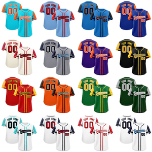 Ropa deportiva para hombre, camisetas de béisbol personalizadas de alta calidad al por mayor con logotipo personalizado de características transpirables y servicio de diseño OEM - Product Image 2