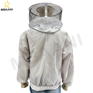 Chaqueta de Apicultura de Tres Capas en Color Personalizado con Velo Redondo - Product Image 6