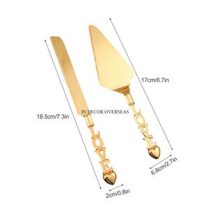 Black Color Powder Coated Finest Quality Metal Floral Designer Handle For Hammered Texture Silver Shiny Polished Cake Server - Product Image 3