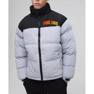 Veste matelassée à deux tons pour homme OEM, veste décontractée à manches longues, veste matelassée isolante pour la randonnée, veste rembourrée - Product Image 3