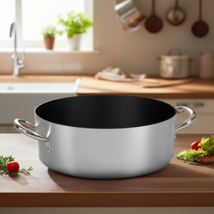 Casserole en aluminium antiadhésive de la série professionnelle 2000, 45 cm, design luxueux avec finition noire, 2016, diamètre 24 cm, pour la cuisson - Product Image 3
