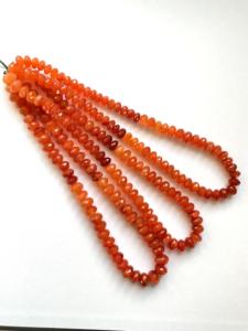 ลูกปัดคาร์เนเลียนเจียระไน หินธรรมชาติ สำหรับทำเครื่องประดับชั้นดี - Product Image 4