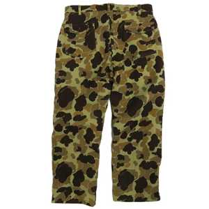 Pantalones de caza de algodón 100% vintage, pantalones de caza informales de cintura media ligeros, estilo frontal plano, lavado oscuro, patrón recto, servicio OEM disponible - Product Image 4