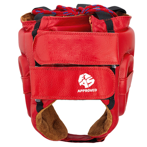 เครื่องป้องกันศีรษะทำจากหนังสังเคราะห์แท้สำหรับฝึกมวยและ MMA สำหรับมืออาชีพออกแบบโลโก้ได้ตามที่ต้องการ - Product Image 3