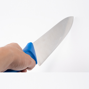 Venta al por mayor profesional cuchillo de chef de acero inoxidable con mango azul OEM/ODM personalizado fábrica de cubiertos gran oferta cuchillo de cocina - Product Image 6