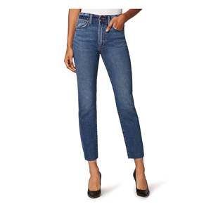 Jeans Joe's Luna a Vita Alta con Orlo Grezzo e Gamba Dritta alla Caviglia per Donna, Verde Adriatico, Taglia 29, Pantaloni in Denim Traspirante, Vestibilità Comoda - Product Image 1