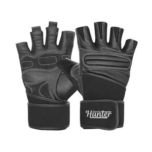 Logotipo personalizado Medio dedo Gimnasio Fitness Guantes Palma Protección Levantamiento de pesas Cross-Fit Workouts Barbell Rows Guantes de entrenamiento - Product Image 1