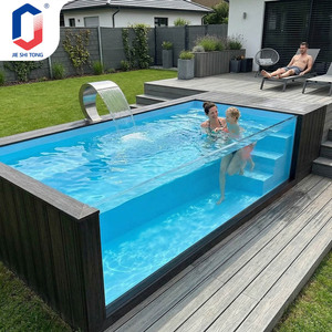 UV Protected Small Fiberglass Prefabricated Above Ground Outdoor <b>Pool</b> For Home Garden With Complete <b>Pool</b> Equipment - Product Image 2
