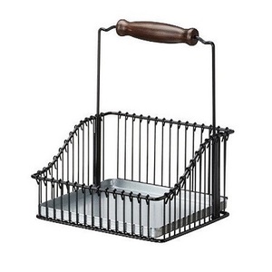 Bulk <b>Wall</b> <b>Hanging</b> Iron Wire <b>Basket</b> For Brushes Cutlery Kitchen Storage Wire <b>Basket</b> At Competitive Prices - Product Image 4