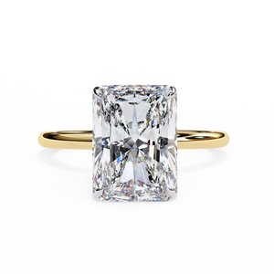 Radiant Cut <b>Solitaire</b> Moissanite <b>Ring</b> 2.50 Carat Elegant and Dazzling Jewelry Piece - Product Image 6