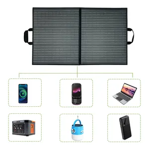 Monocrystalline solar portable camping foldable solar panel charger for laptop